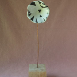Fleur en Raku “Capucine”